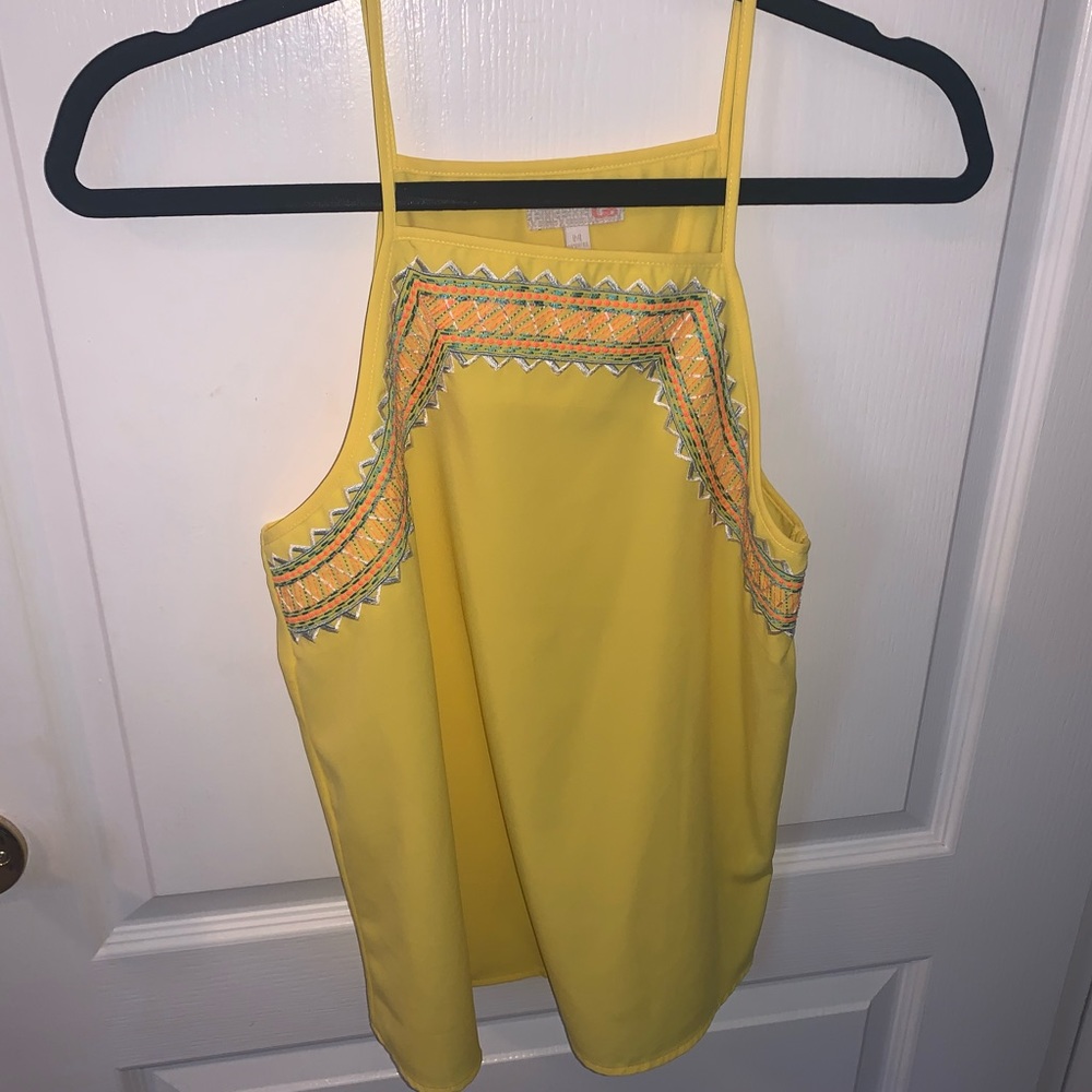 Dillards halter tank top blouse juniors medium